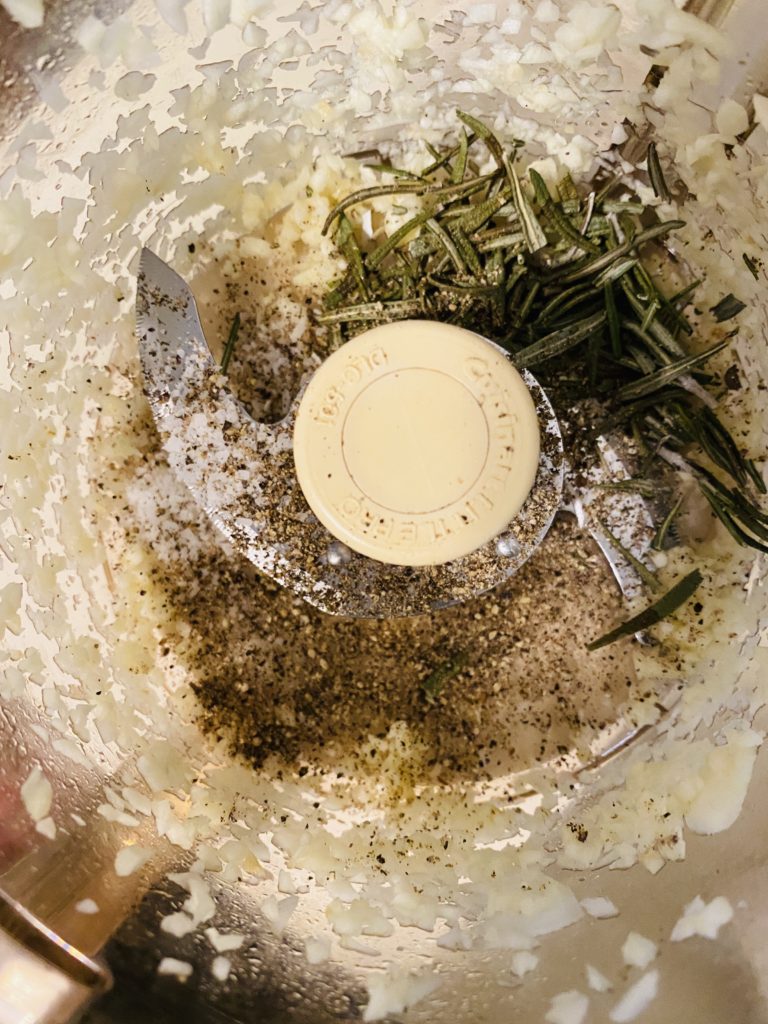 Rosemary rub for lamb.