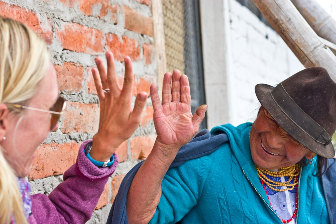 Maria and I in Ecuador.