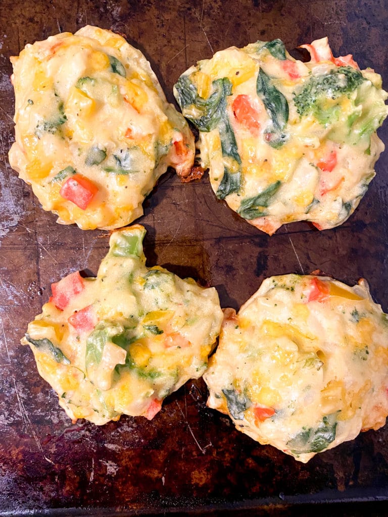 Loaded veggie biscuits ready to be enjoyed. 