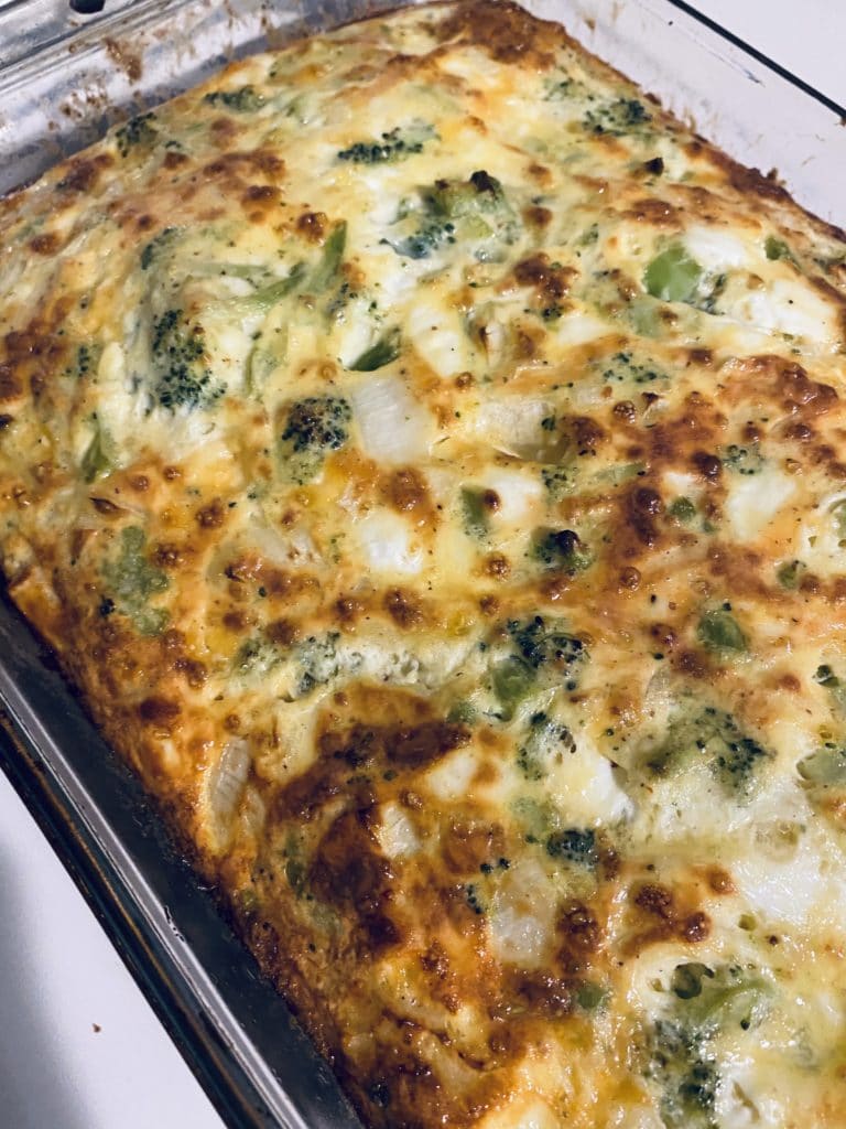 Broccoli Cheese Egg Bake - What Lunita Loves