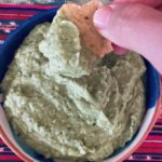 Creamy Avocado Dip being enjoyed.