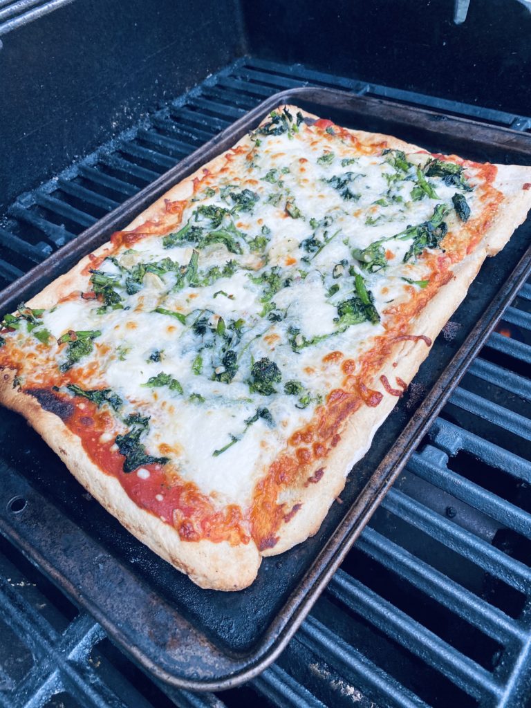 food processor pizza dough on the grill