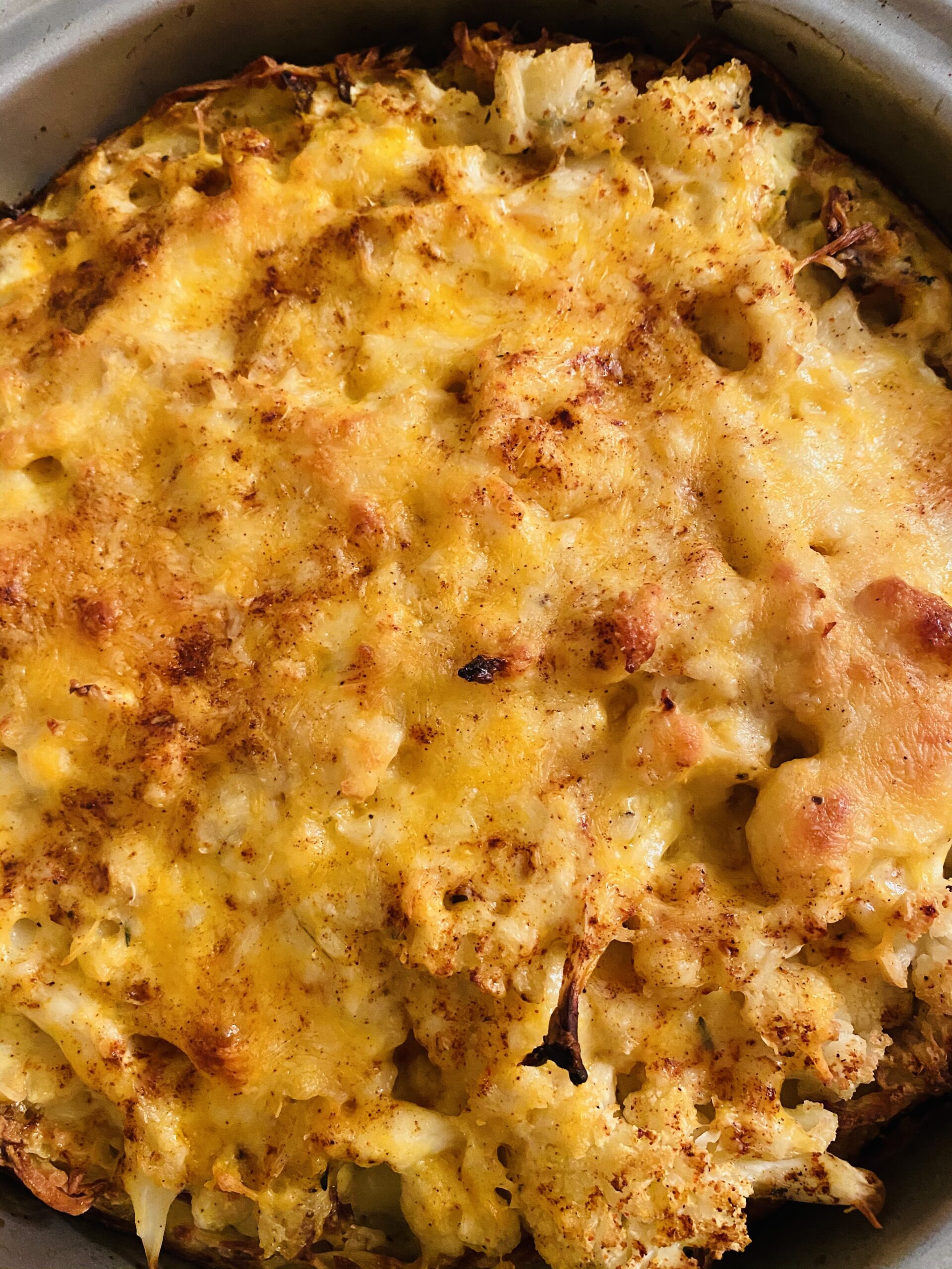 Cauliflower Cheese Pie with Grated Potato