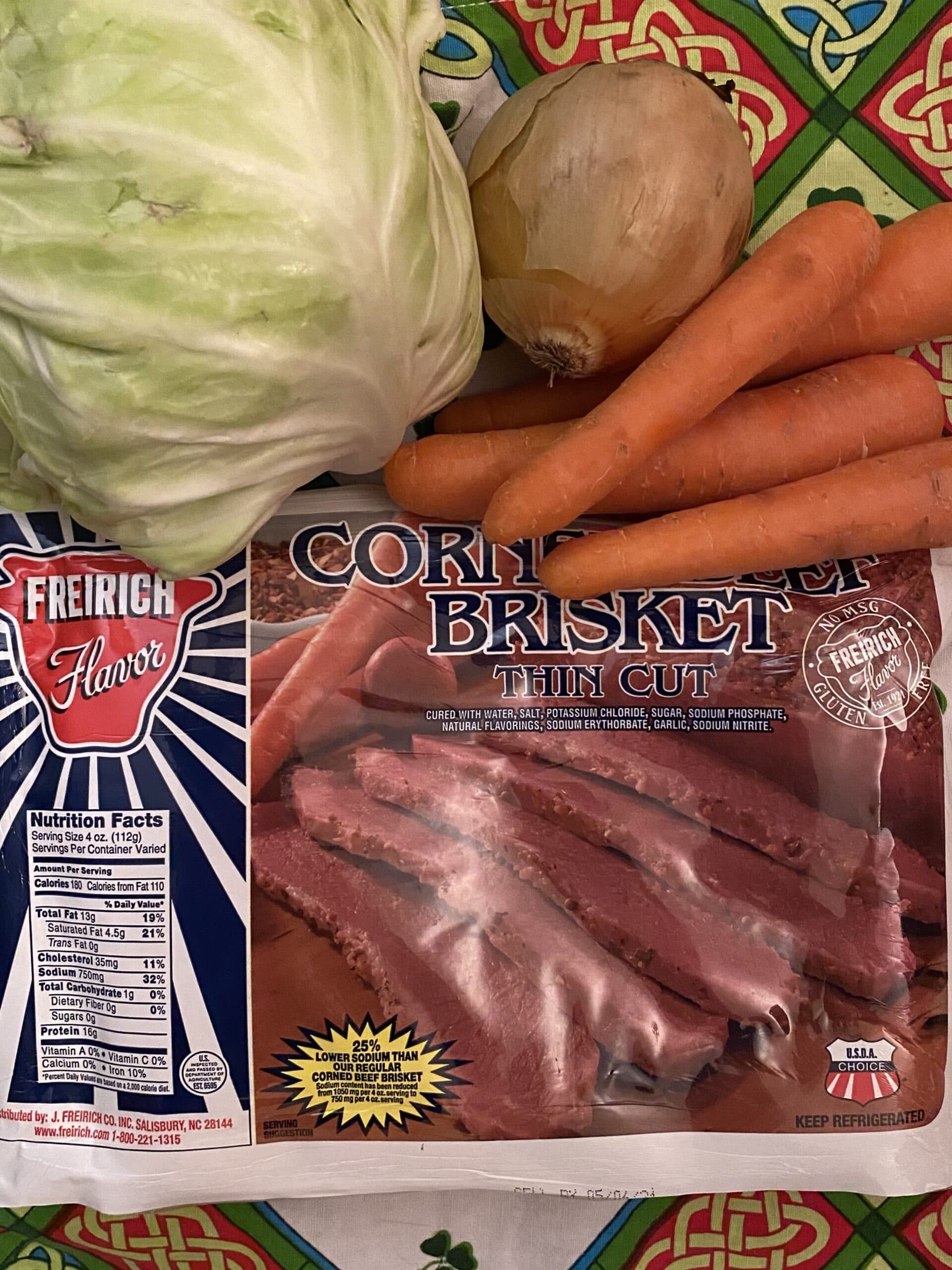 Slow cooker corned beef ingredients