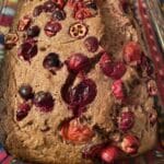 Leftover Cranberry Bread fresh out of the oven