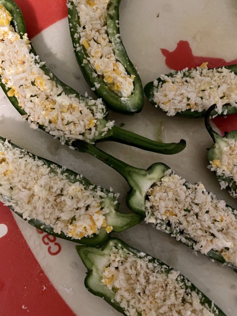 Air Fryer Jalapeño Poppers almost ready